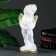 Figure "Angel with Mishka" mother of pearl 30x13x13cm