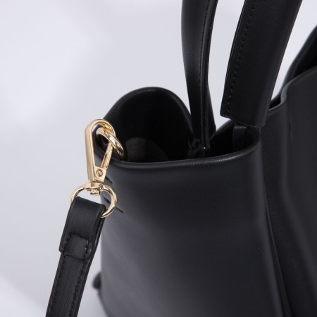 Bag Female Tout with zipper, black color-5