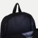 Youth backpack from textiles, 2 parts on lightning, 3 pockets, black color