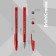 Gel pen Erichkrause R-301 Original Gel, red ink, node 0.5 mm, letter line 600 meters