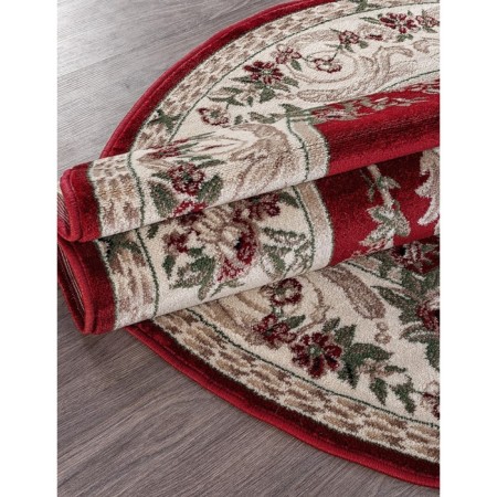 Oval carpet Merinos colizey, size 200x300 cm, color Red-2