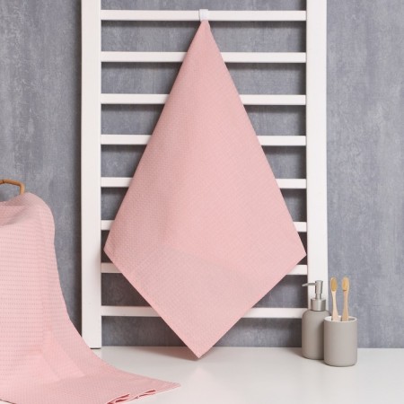 Waffle towel Economy and I 50x90 cm, powder, 100% cotton, 200 g/m2