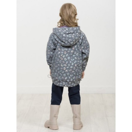 Vetrovka for girls, height 116 cm, silver color-5