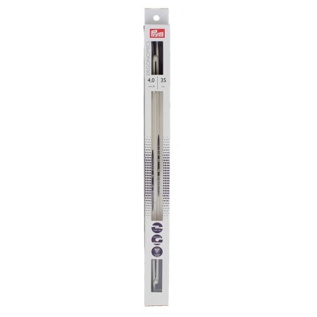 Right knitting needles Ergonomics, 4 mm/35 cm, 2 pcs
