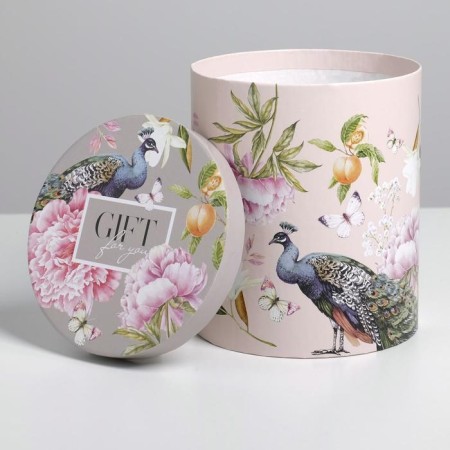 Set of boxes 5 in 1, gift packaging, Flowers, 13 x 14–19.5 x 22 cm-6