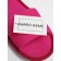 Women's slippers open nose, size 39-41, raspberry color