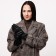 Gloves are female, dimensionless, without insulation, black color