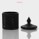 Sugar glass of the Malifisenta Glass, 280 ml, 8.5 × 14 cm, black color