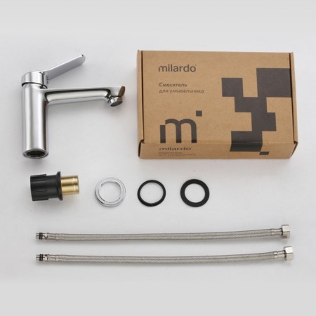 MILARDO ENJOY ENJSB00M01 sink mixer, pour 133 mm, chrome-5