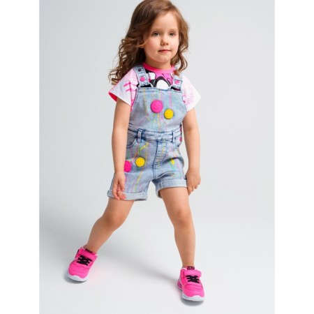 Denim jumpsuit for the girl PlayTode, height 86 cm