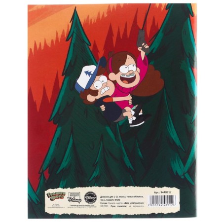 School diary, grade 1-11 in a soft cover, 40 l, gravity farz-6