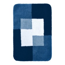 Coins bathroom mat, blue, 60x90 cm