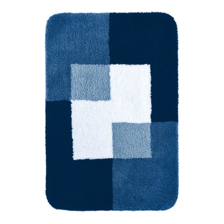 Coins bathroom mat, blue, 60x90 cm