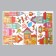 Sticker plastic interior color "colorful city" 60x90 cm