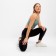 Female sports leggings, black color, size 48