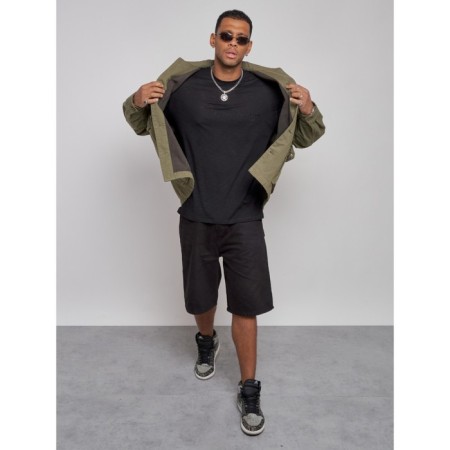 Jeaning jacket men's, size 48, khaki color-7
