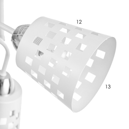 Causte "Dana" 3x60W E27 White 48x48x28cm-5