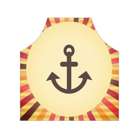 Apron kitchen with a photo print "Anchor", adjustable, size OS-2