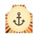 Apron kitchen with a photo print "Anchor", adjustable, size OS