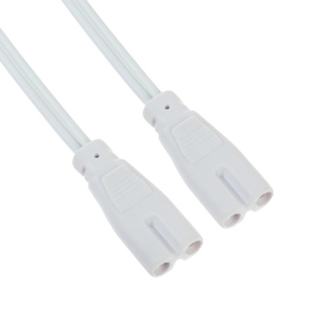 Connective wire for lamps, connector l/n, 50 cm, white-1