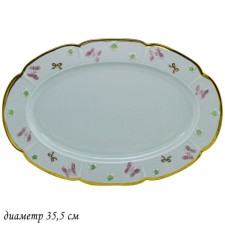 Блюдо овальное Lenardi «Бабочки», длина 35.5 см