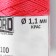 Washed 3-spinning polypropylene, d = 1.1 mm 100 m (red) mix