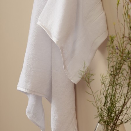 Tenagerly Trick SL Home: Classic "Blanc de Blanc" 100x180 cm, 100% cotton, 530 g/m2-3