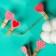 Set for photos and decor "heart", in a set of clothespins 10 pcs., Rope 100 cm