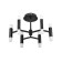 NIAMI chandelier, 48W Led, 4000k, 2976lm, black color