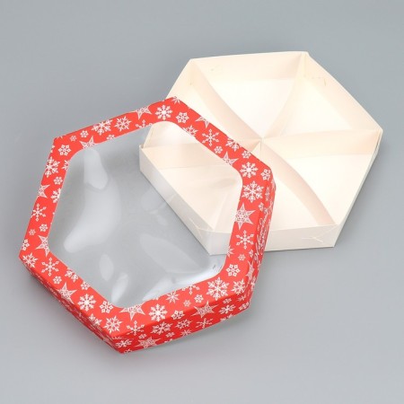 Folding box "New Year's miracles", 23 x 23 x 4 cm, New Year-3
