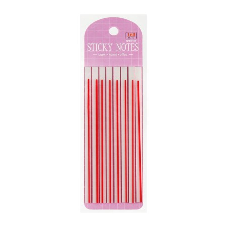 Block-filling with a sticky edge plastic 20l x 8 pieces, pink strip, 140mm x 6mm Calligrata 10532-2