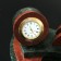 The desktop "Half -crock with a clock", 25x13x10 cm, coil, krenoid
