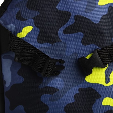 School textile backpack with mount for the Skate "Camouflage", 38x29x1 cm, black color, lightning department-5