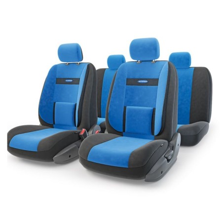Autoshekhli university Autoprofi Comfort, COM-1105 BK/BL (M), velor, a set of 11 objects, black/blue color