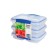 A set of two -section containers, 350 ml, 3 subjects, mix