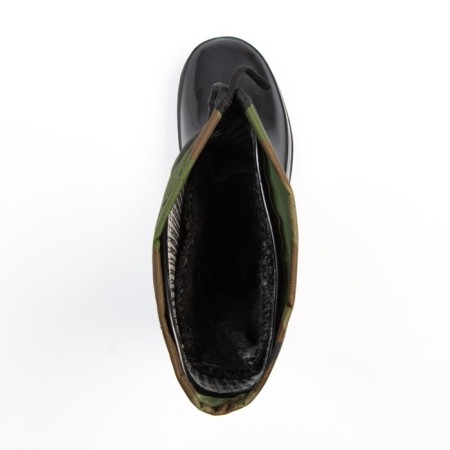 Women's boots with insulation, size 39, black color, PVC-3