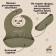 Badion for feeding children, silicone, Mum & Baby, 23x4x29, green
