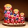 Domeshoshka 10-doll "Svetlana", 23-27 cm