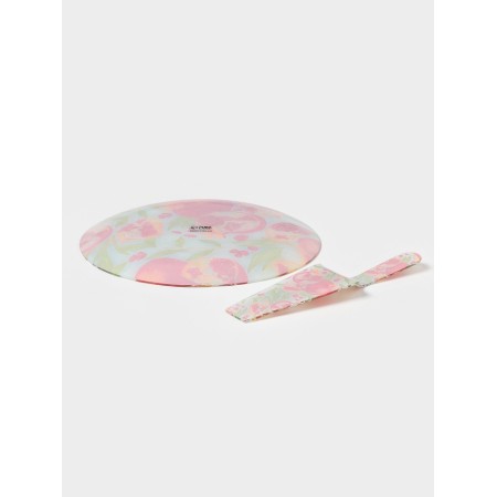 Cake with a spatula of the share "grenade", 2 items: dish d = 30 cm, spatula 26.5 × 7 × 2 cm, glass, drawing-2