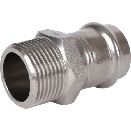 Adapter Rommer RSS-0021-000281, VPR-HR, D = 28 mm X 1 ", press, stainless steel-3