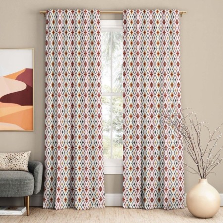 Set of curtains "Celta", size 170x270 cm, red color