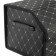 Organizer COFR in the trunk, C2R HT091, 30 × 30 × 30 cm, eco -leather, black, beige line