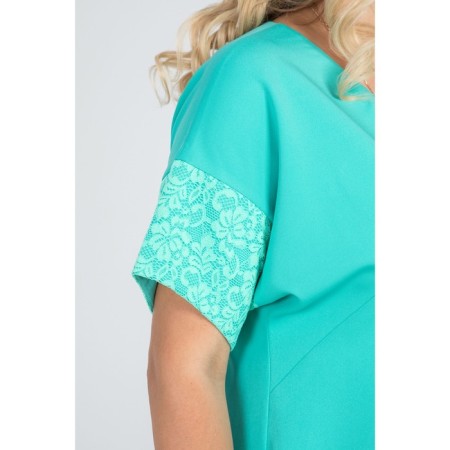 Women's dress, size 54, the color is light green-5