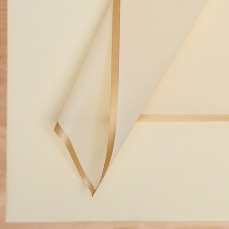 Flowers Flowers "Bronze Strip", pale yellow, 57 x 57 cm