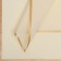 Flowers Flowers "Bronze Strip", pale yellow, 57 x 57 cm