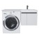 Tumbling for the washing machine Uperwood Magenta, 60 cm, suspended, white/graphite, with doors