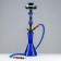 Hookah "Mayala", 52 cm, 1 tube, blue flask, black mine