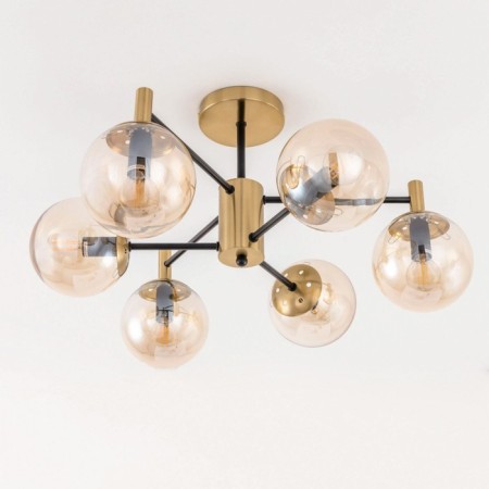 Catilux Catilux chandelier CL143163 54x54x30 cm, 6x40W, E14, brown color-13
