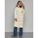 Coat insulated winter female, size 50, light-beige color