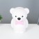 Nightmare "Bear with a bow" LED from batteries 3haaa white 9.5x13x17.5 cm Risalux